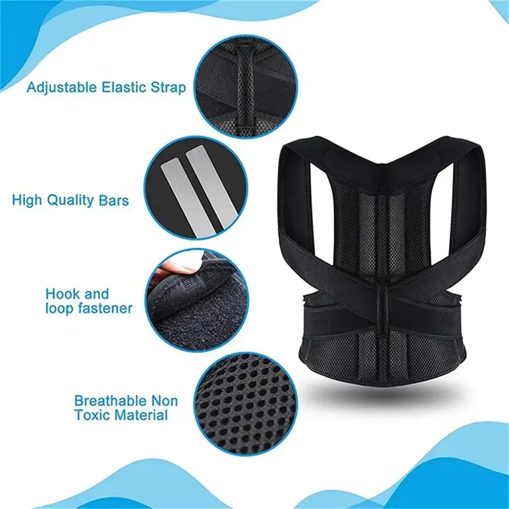 Male Female Adjustable Posture Corrector Corset Back Brace Belt Lumbar Support Straight Corrector Breathable Back Support S-XXXL posture corrector