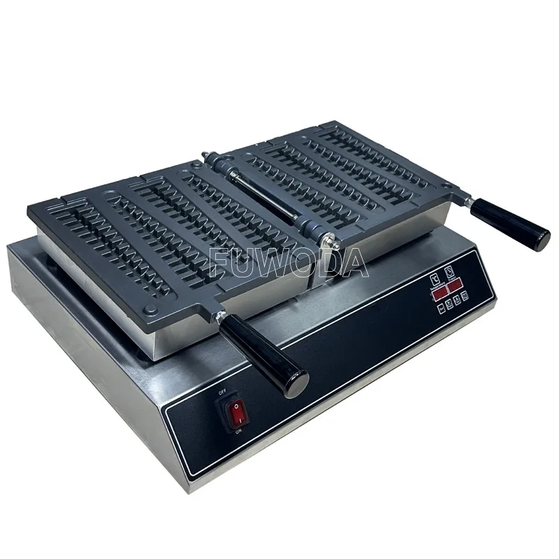 Description Picture 3 of item220v/110v Electric 4 Pcs Lolly Waffle Maker Leaf Waffle Baking Iron Cake Oven Pine Tree Lolly Waffle Machine