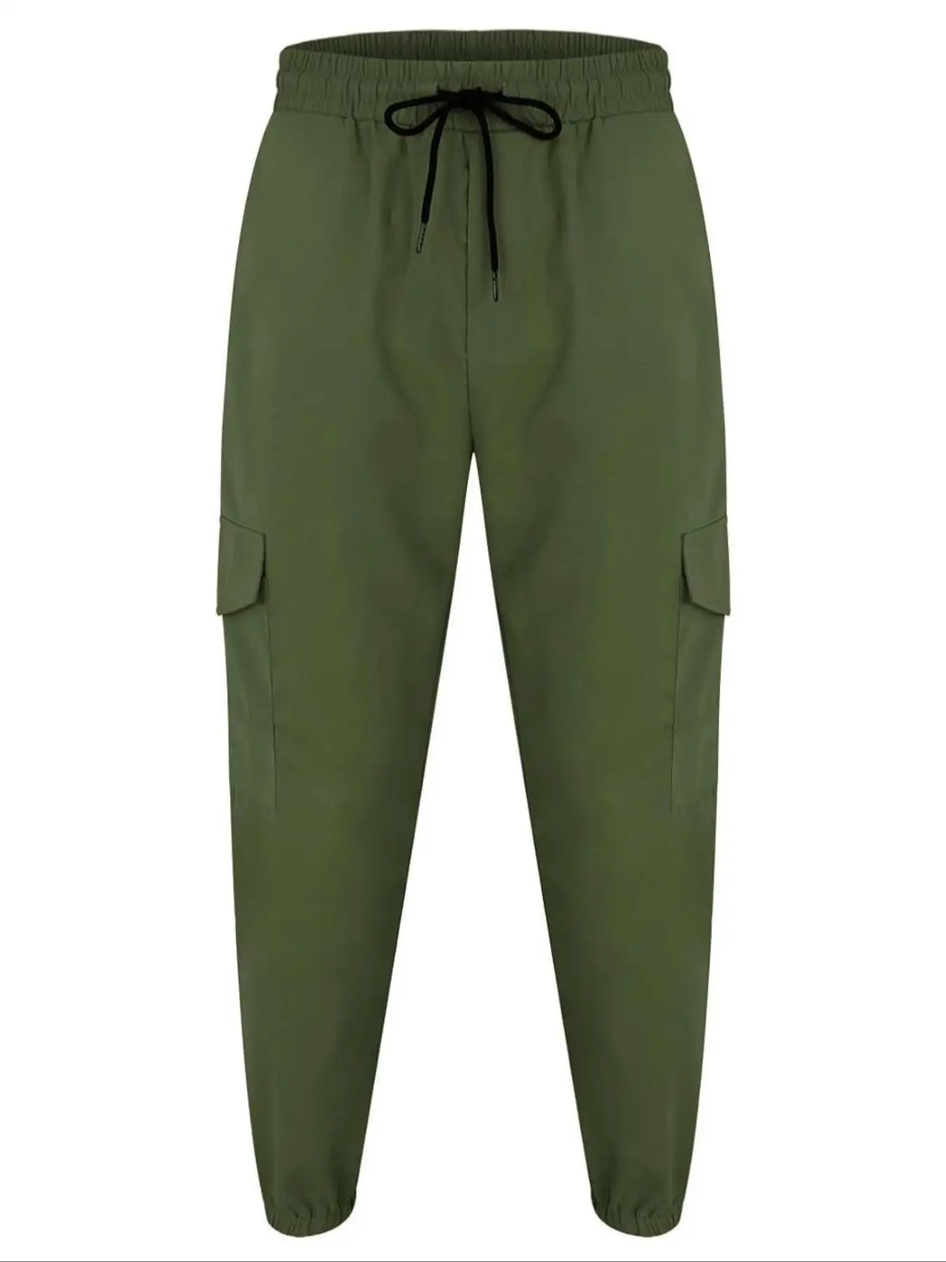 Herren Cargohose mit Taschen und Kordelzug, Regular Fit, Lässige Modehose für den Alltag – Detail 15