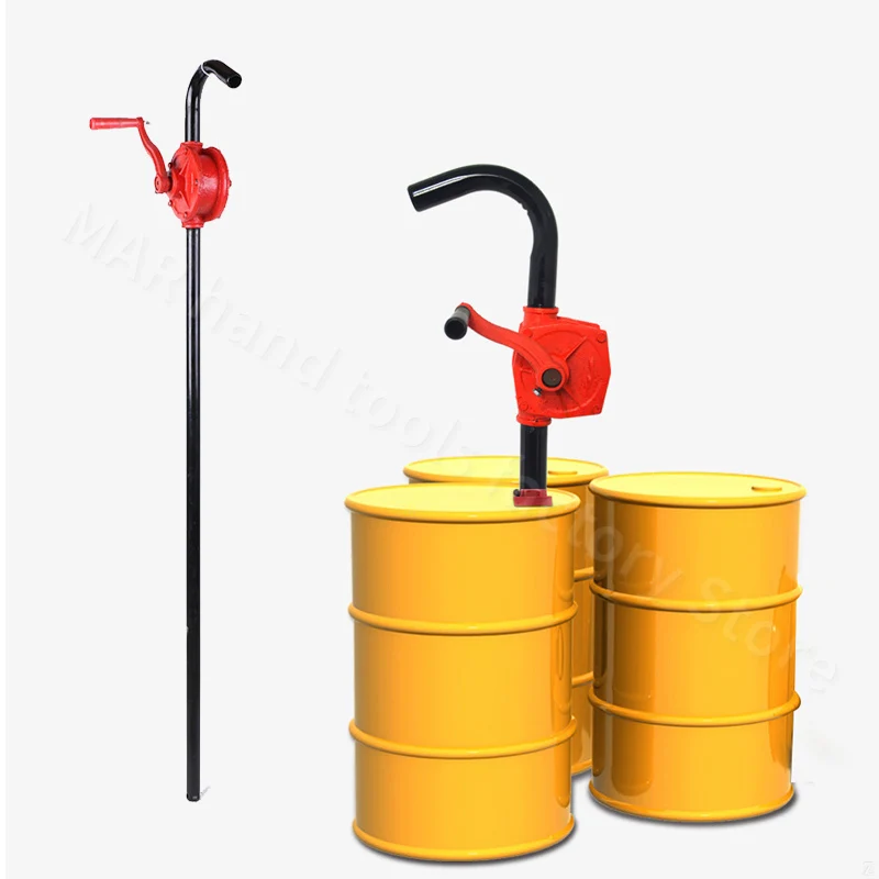 Manual Fuel Pump Hand Rotary Oil Pump Rotary Motorcycle 25mm 32mm Oil