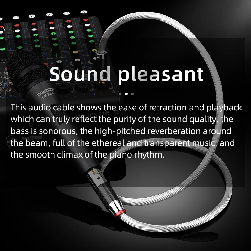 Ataudio-cabo de Áudio Masculino para Feminino 65 mm Trs para Xlr 635 Mixer Jack Amplificador de Potência Cabo de Equilíbrio de Som Hifi Xlr Audio Connector - Image 6