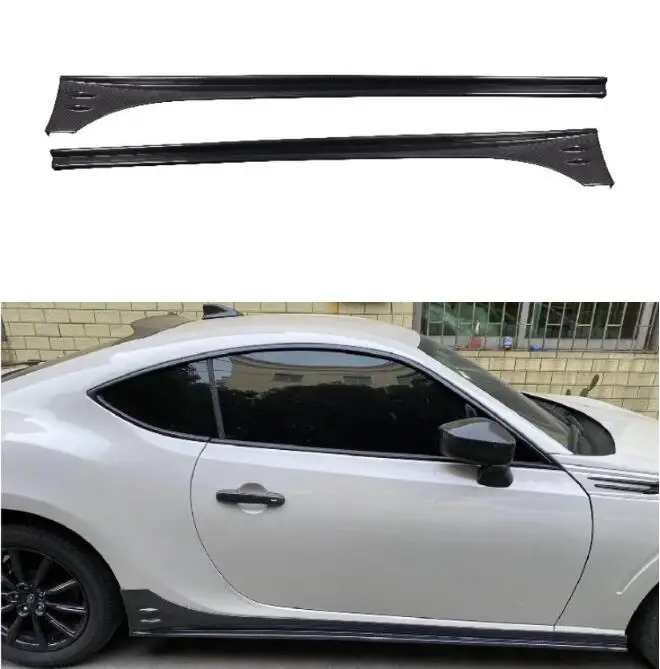 

Body Kit For Toyota GT86 Subaru BRZ 2017 2018 2019 2020 2021 Real Carbon Fiber Side Skirts Aprons Extension Lip