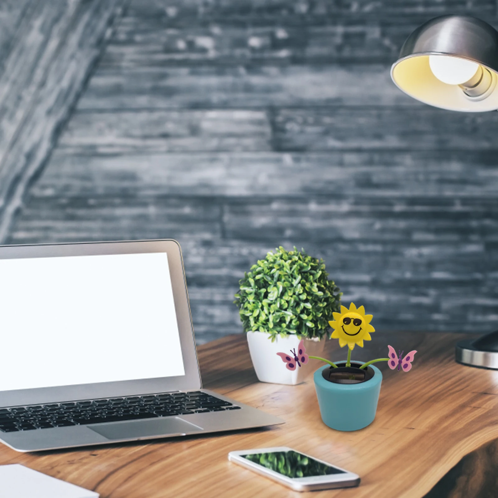 Solar Powered Dancing Flower Sunflower Solar Ornament Shaking Head Car Dashboard Ornaments for Home Bedroom Decoration