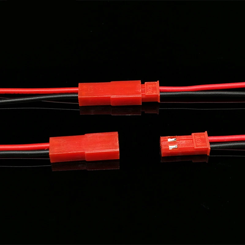 Wire Connector, 10 Pairs, 22 AWG JST, 2 Pin Male Female, for LED Lamp Strip