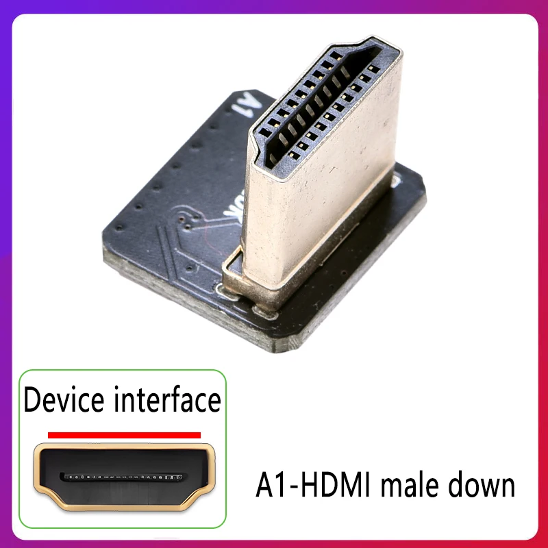 Für DJI HD MI FPV Stecker Flexible Kabel Micro HD zu Mini HD Weibliche 90/270 Grad FFC 20pin hdmi-kompatibel Flachbandkabel – Detail 2
