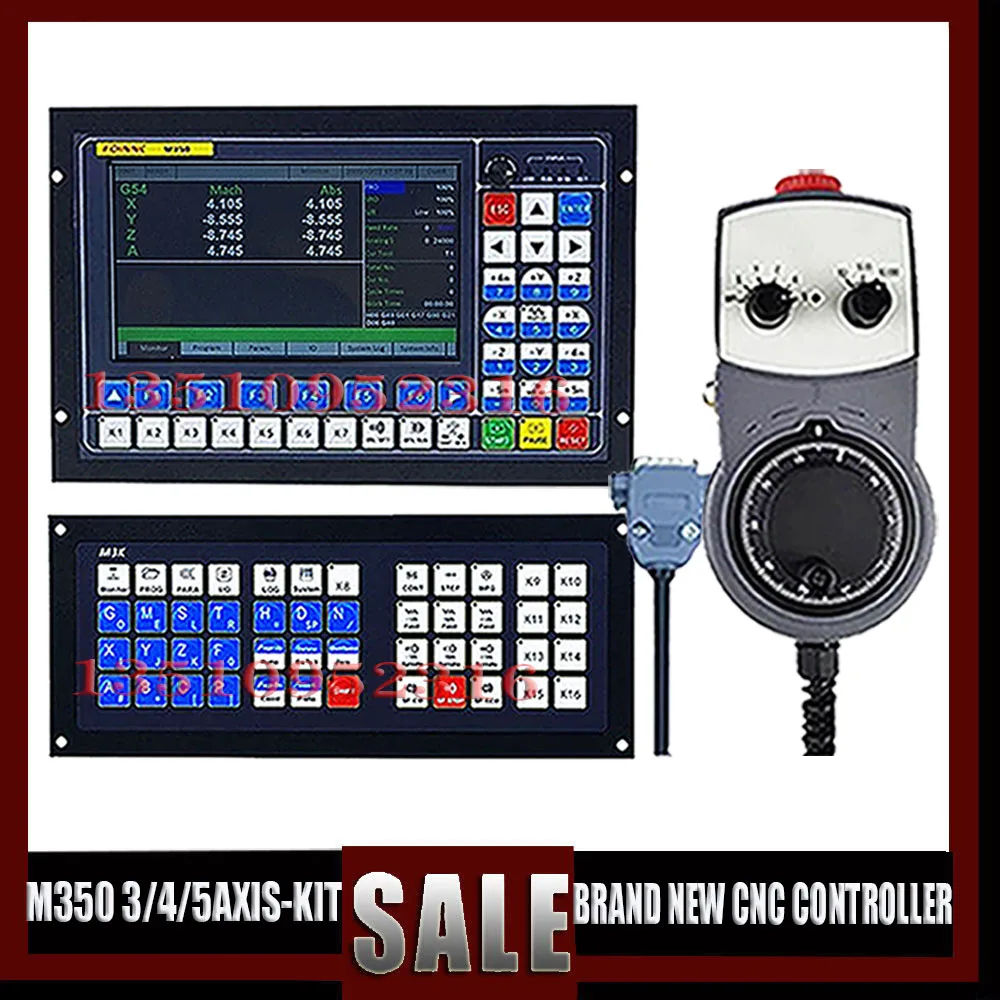 M350 3/4/5 Control System Cnc Controller G Code Support Tool Magazine/Atc Offline Plc For Router Engraving + Extended Keypad