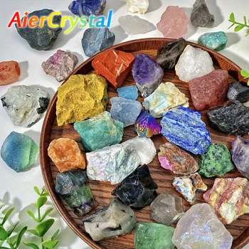 12 Colors Natural Quartz Crystal Raw Stone Various Specifications Yoga Chakra Meditation Healing Crystals Home Decoration Gifts 1