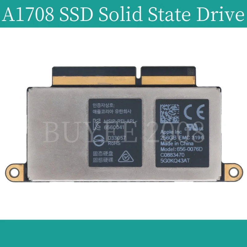 Original A1708 SSD 128G 256G 512G 1TB For Macbook PRO Retina 13" A1708 Solid State Drive PCI-E SSD EMC2978 EMC3164