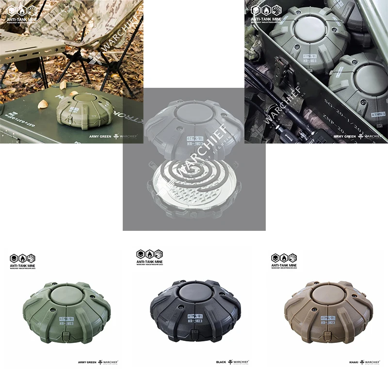 Nuovo Campeggio Mosquito Coil Holder Plate Tactical Wind Military Mosquito Coil Box Creativo Anti-Scottatura Repellente Per Il Fuoco