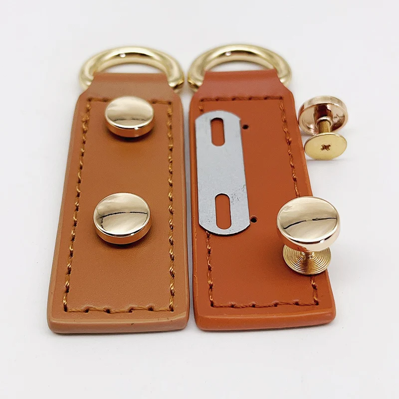 

2pcs High Quality Leather Handmade Buckle Replacement for DIY Handbag Shoulder Bag Backpack Block Lock Accessories for Crochet