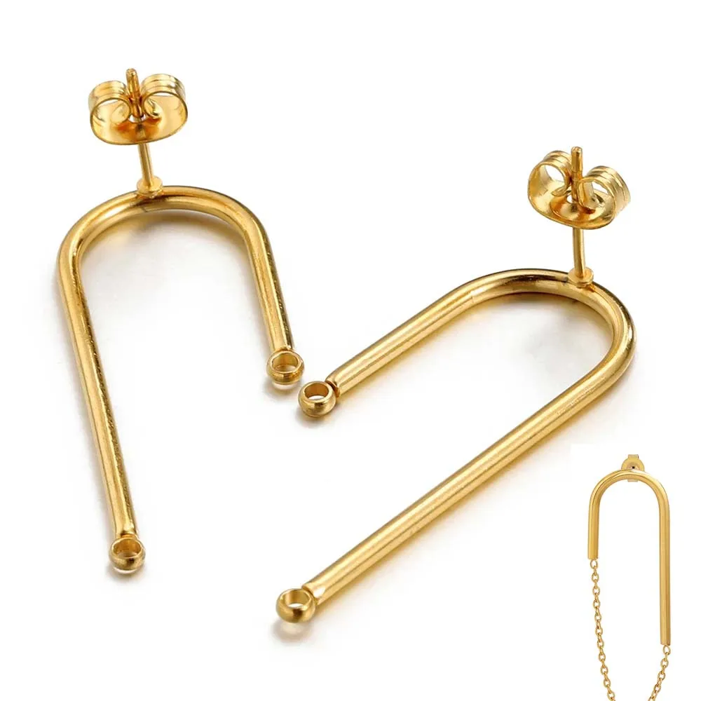 20pscNoFadeStainlessSteelEarringMakingSuppliesEarringsSet