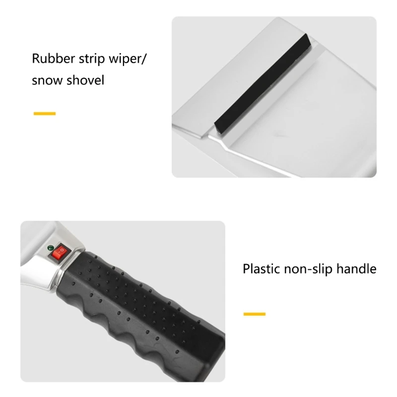 12V Car Window Heated Cleaning Shovel Car Windshield Snow Shovel Ice Scraper Electric Window Ice Snow Removal Hand Tools