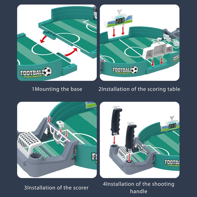 miYou Desktop Toy Sports Games Football Table with 6 Football Desktop Interactive Soccer Games Toy for Kids Adult Christmas Gift 3