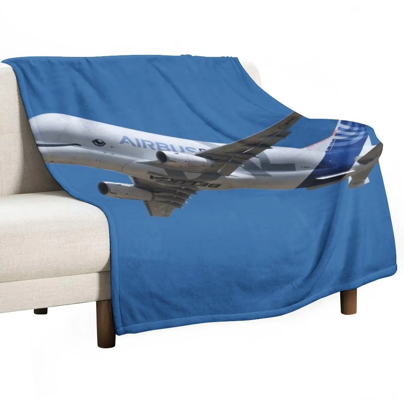 

Airbus Beluga Throw Blanket Sofas Cute Blanket Picnic Blanket Vintage Blanket