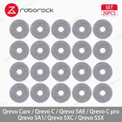 Roborock Vacuum Cleaner Essential Accessories Kit - Main Brush, Side Brush, Mop Cloth, Dust Bag, and Filter (20 Mop Cloths)