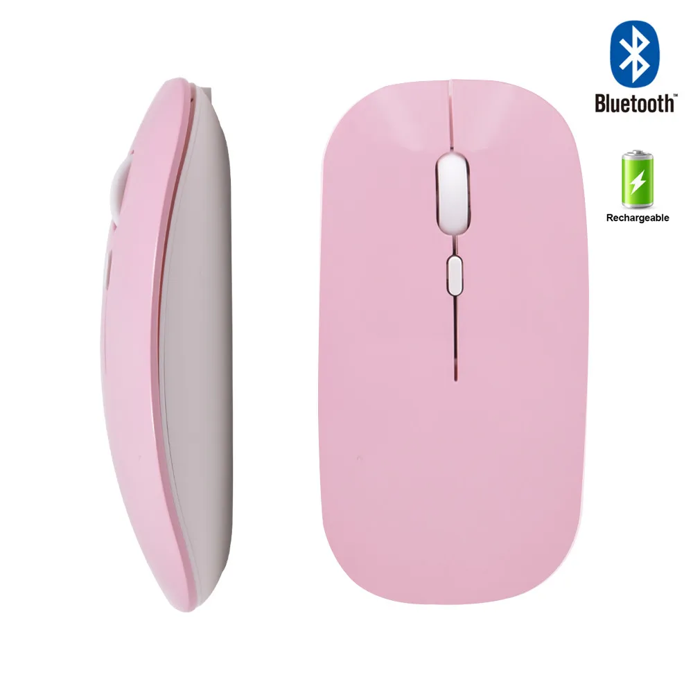 pink gaming mouse 5.0 BT Wireless Mouse for Apple Macbook Air Xiaomi Pro Mouse For Huawei Matebook Laptop Notebook Computer iPad Tablet MatePad top wireless mouse Mice