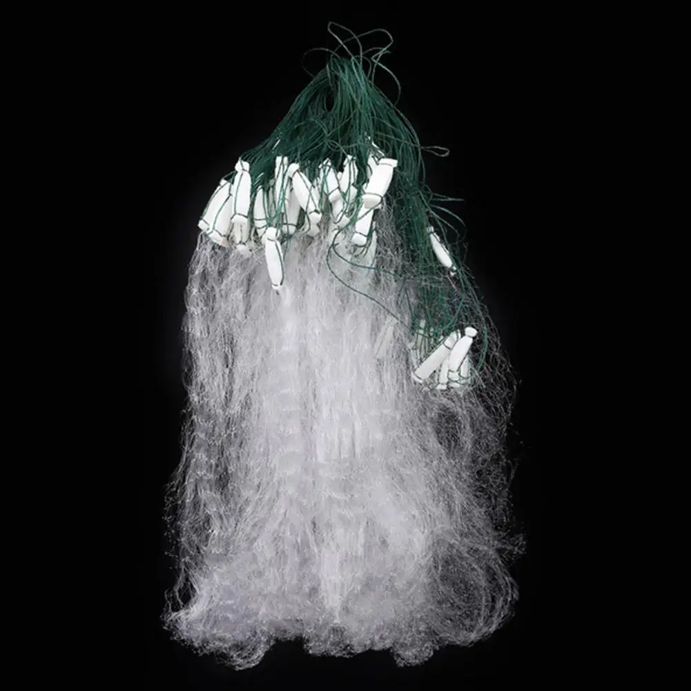 Fishing Net Single Mesh Nylon Float Trap Monofilament Gill Net Fishing Accessories For Hand Casting P0H7 fishing net