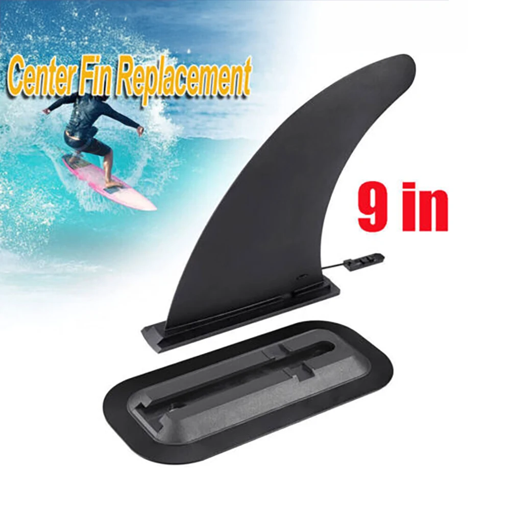 Soft Flex Center Fin with Screw White Water Fin For Air Sup Long Board Surfboard Inflatable Paddle Board