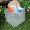 Portable Folding Bucket with Faucet Large Capacity Foldable Drinking Water Bucket Clear Water Storage Jug for Emergency Survival 3
