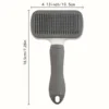 Self-cleaning Pet Hair Remove Comb Cat Slicker Brush Pet Hair Removal Comb For Dogs Cats Grooming Tools Combs Dogs Accessories 2