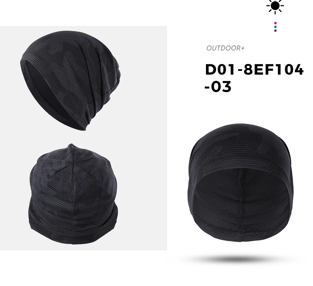 Mode Pile Hut Quick-dry Beanies Kappe Atmungsaktive Weiche Hüte Outdoor Sport Kopftuch Hip Hop Baseball Tennis Lauf Zubehör – Detail 21