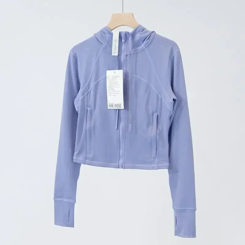 With Women Long Sleeve With Pockets Define Sports Jacket Yoga Jogging Quick Dry Breathable Fitness Running Workout Coat