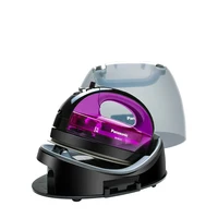 cordless Steam Iron Handheld 3-speed Adjustable Ironing Machine Portable Ceramic Bottom Plate 1300W Fabric Steamer Self-Cleaning 5