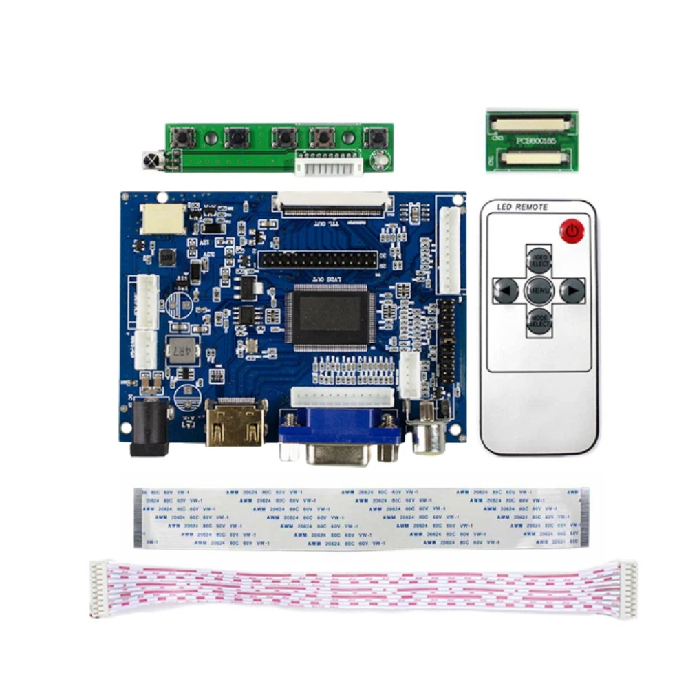 Плата управления ЖК-дисплеем HDMI VGA AV для 6 5 дюймового ЖК-монитора AT065TN14 800X480 панель