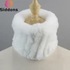 Winter Women Real Fur Handmade Stretch Fur Scarf Knit Genuine Rex Rabbit Fur Headbands Girls Natural Fur Ring Cowl Snood Scarves 1