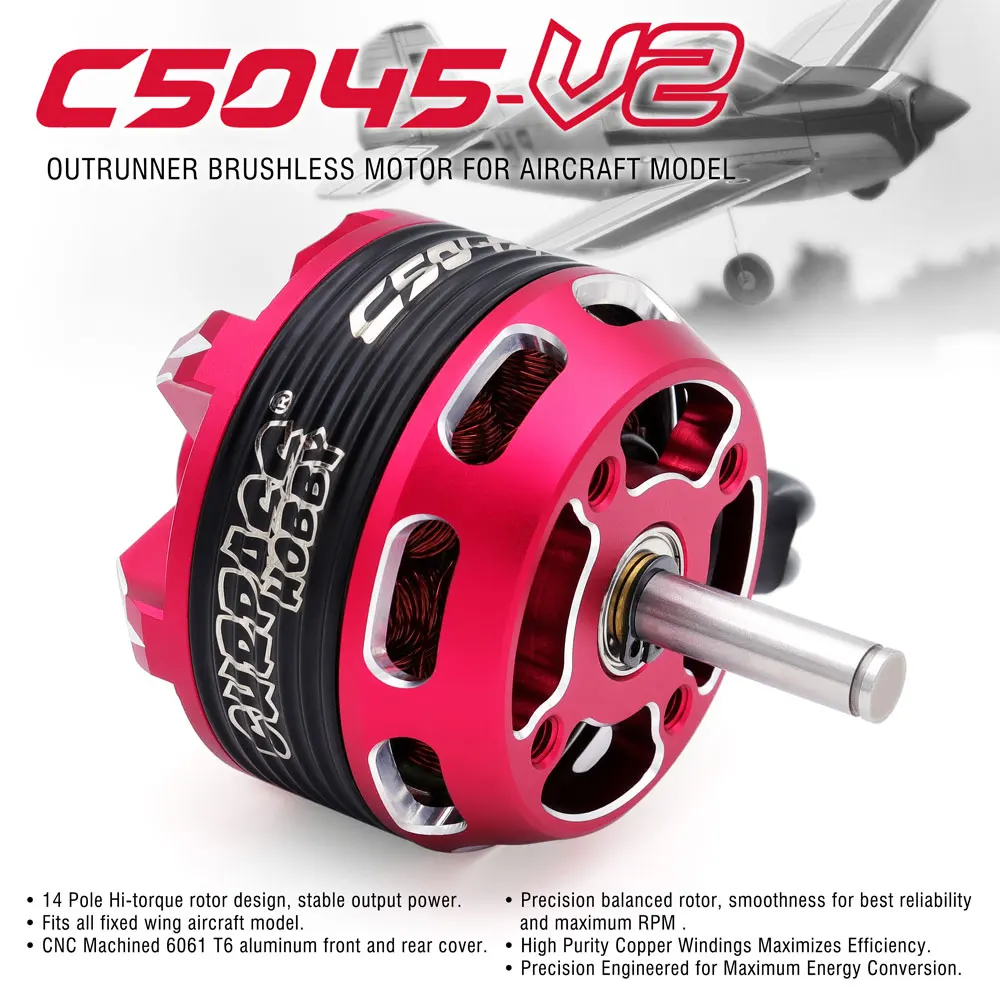 Moteur Brushless RC C5065/C5055/C5045 335KV-890KV pour Voiture Bateau Drone