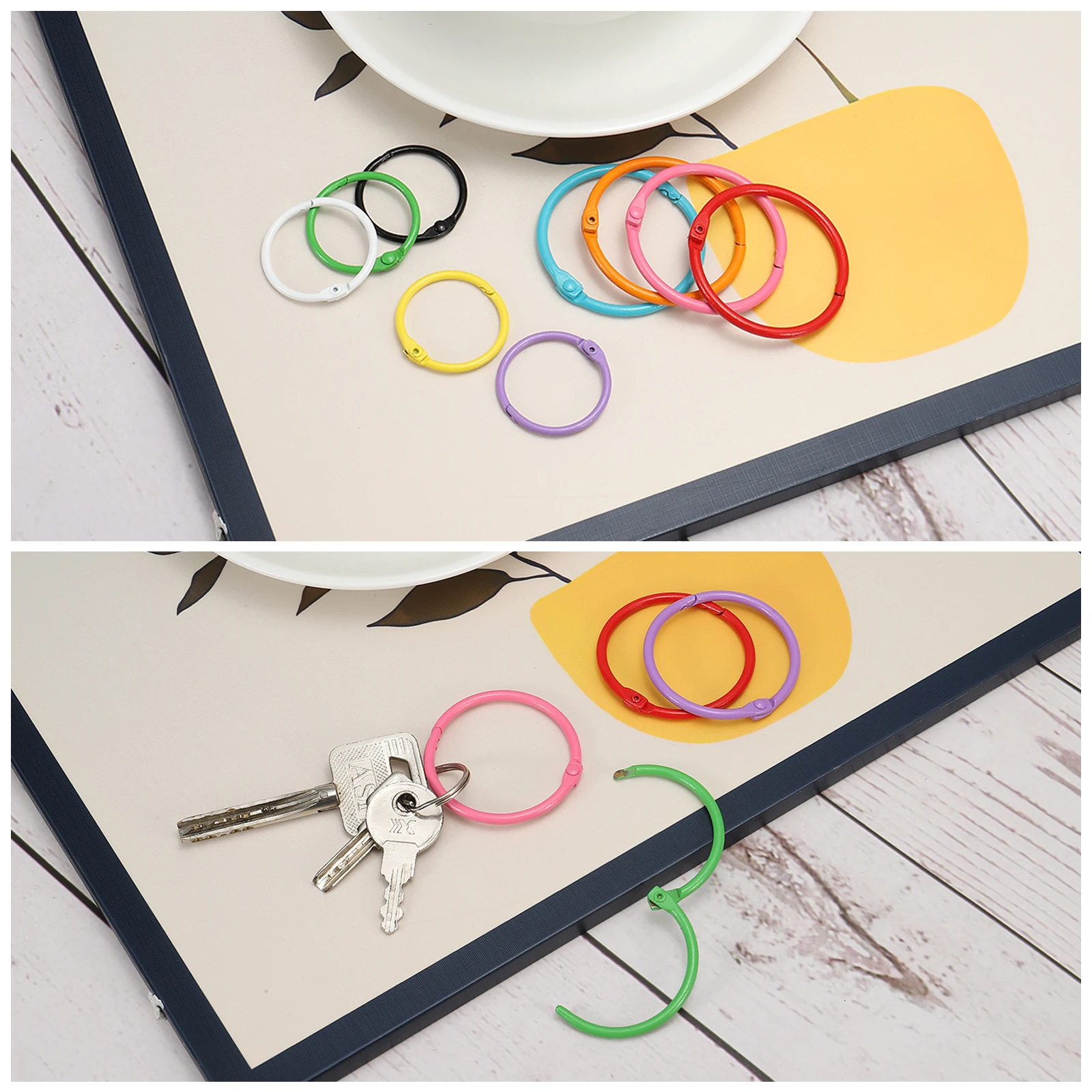 12/18Pcs Metal Ring Binder 30mm 45mm DIY Albums Loose-leaf Book Hoops Opening Office Binding Supplie Photo Album Binder Rings