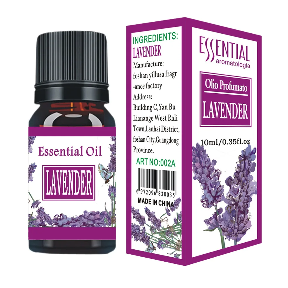 Pure Herbal Essential Oils 10ml Water-solubility Aromatherapy for Diffusers Lamp Rose Lavender Massage Relax Fragrance Oil