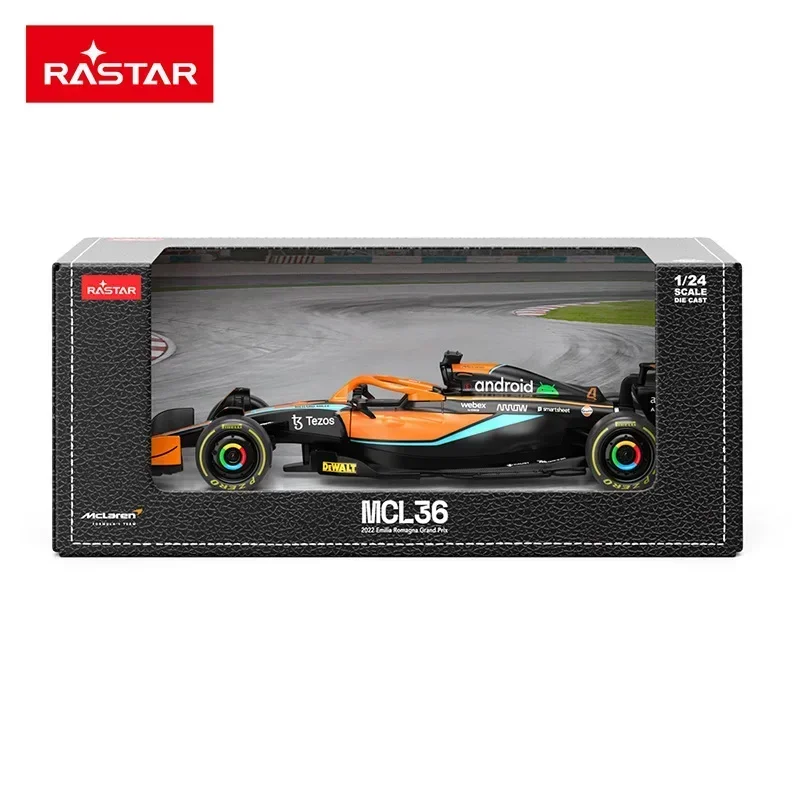1:24 2022 McLaren MCL36 F1 Formula Racing Car Static Simulation Diecast Alloy Model Car
