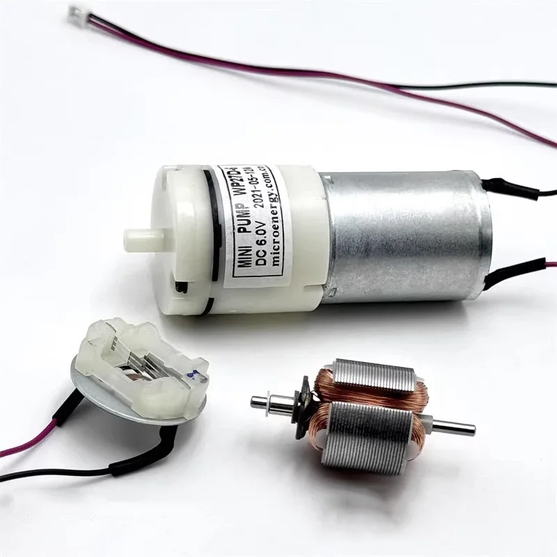 WP27D-6 DC 5V 6V 소형 미니 370 모터 에어 펌프 마이크로 산소 펌프 인플레이터 DIY 전자 혈압계 수족관 어항
