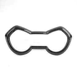 Deluxe Motorcycle Instrument Frame Cover and Speedometer Guard (Carbon fiber look)