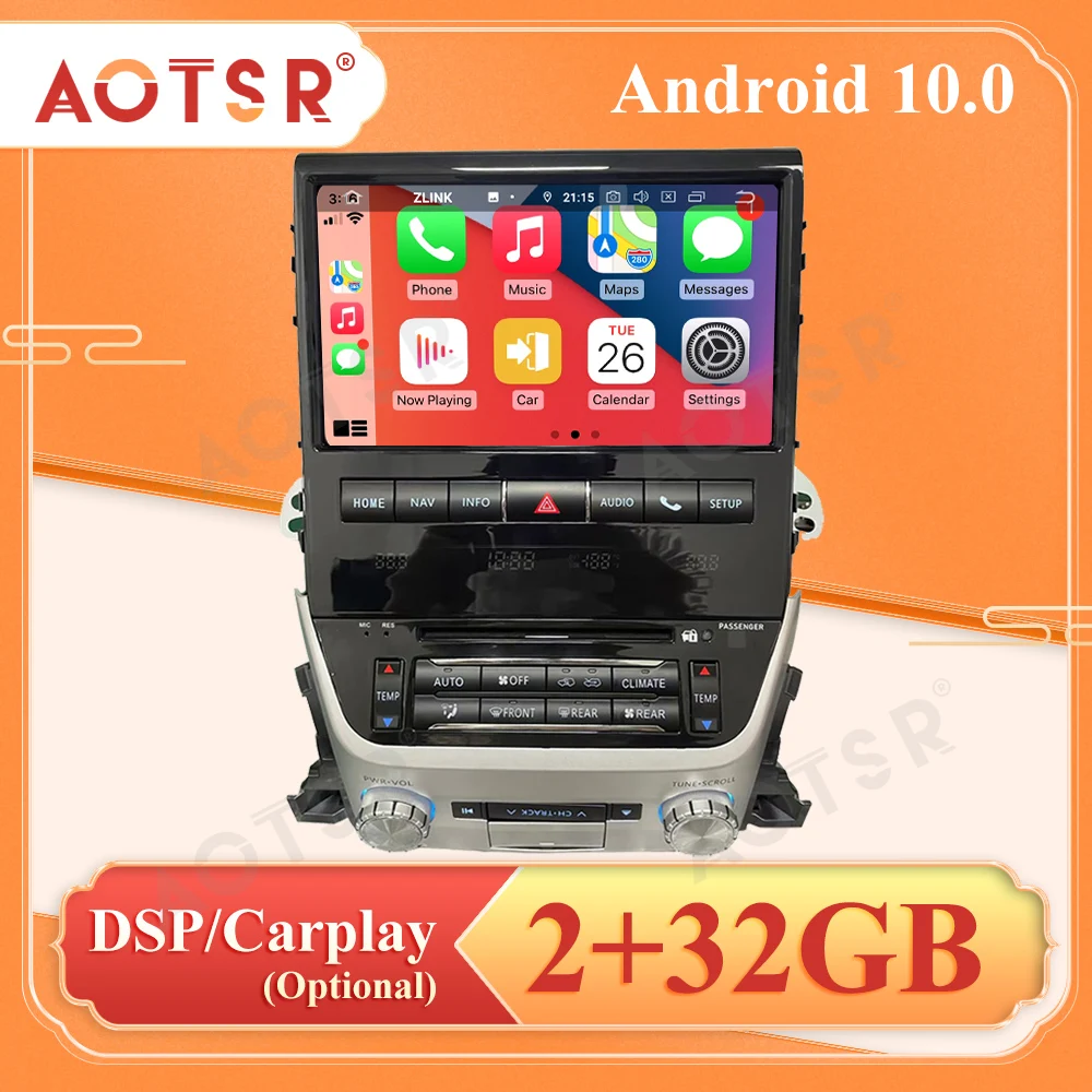 Per Toyota Landcruiser Vxr 2016 - 2021 Android Car Multimedia Stereo Player Tape Radio Recorder Video Auto Unità Di Navigazione Gps