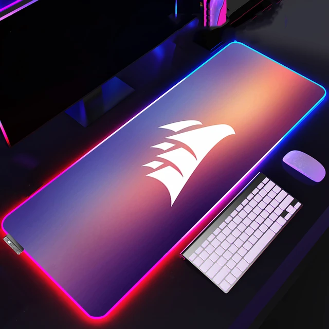 Corsair – tapis de souris Rgb, tapis de bureau Xxl, tapis de souris de jeu,  accessoires de clavier, Pc, Anime, grande souris, tapis d'armoire, tapis  étendu - AliExpress