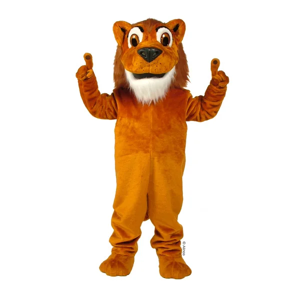 

New Adult Hot Sale Foam Cute Lion Nice Brown Fancy Cartoon Mascot Costume Plush Christmas Fancy Dress Halloween Mascot Costume