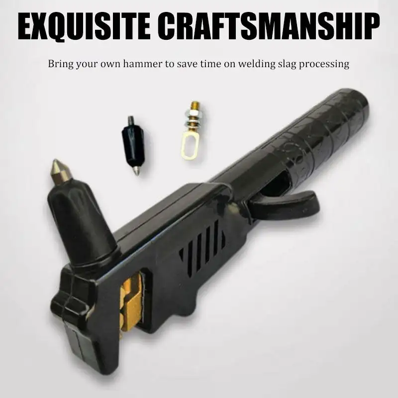 Electrode holder with chipping hammer professional tool welding rod cable holder