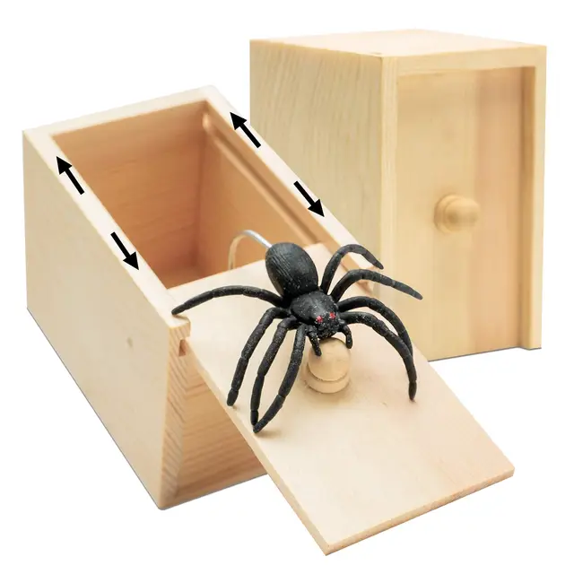 섬뜩한 스릴과 장난을 위한 트릭 거미: 나무 공포 상자로 오싹한 장난 즐기기