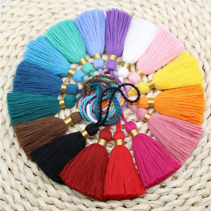 50pcs Tassel Pendant Keychain Tassels Tiny Tassels Earring Tassel Crochet  Tassels DIY Keyring Tassel Tassels for Crafts Handmade Tassels Bulk Jewelry