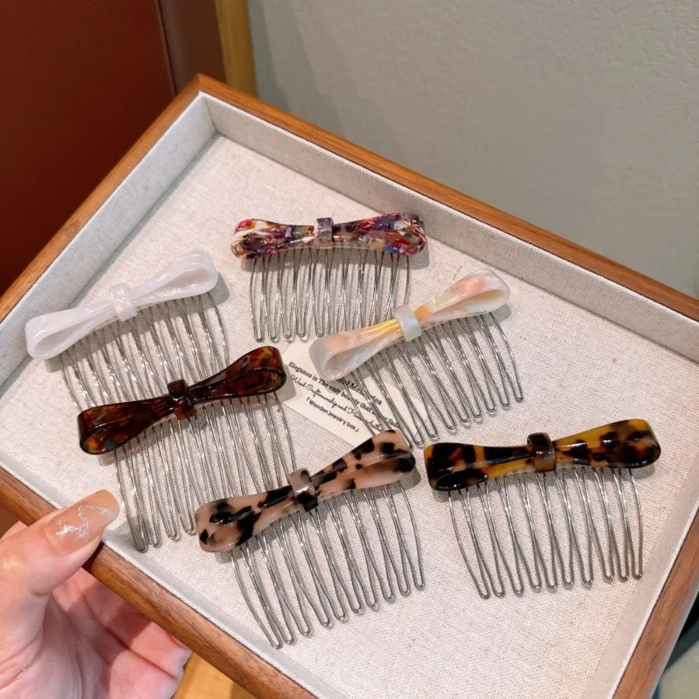 Klassische Acetat-Haarspangen mit Metallbogen für Damen und Mädchen – Neue Pony-Kollektion, umgedrehte Haarnadel, Haar-Accessoires, Styling-Tool – Detail 2