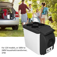 Réfrigérateur cosmétique 12V pour voiture, 37W, 6l, boîte à médicaments Portable à faible bruit, réfrigérateur cosmétique pour aliments 5