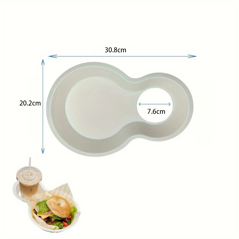 50/60pcs Disposable Hot Dog Food Trays with Dual Compartments and Beverage Cup Holder, ... - SKU DHDF1735 - UGI Packaging