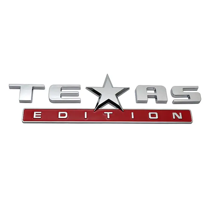 

Наклейка эмблема «Texas Edition» 3D, декоративная наклейка для боковой двери, необычная и стильная Наклейка ABS 3D