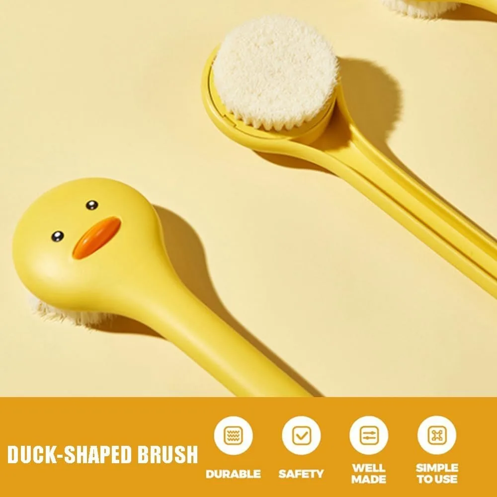 1pcs Long Handle Silicone Bath Brush, Soft Bristle Exfoliating Back Scrubber, Durable Easy Clean Home Shower Tool, Hygienic Material, Spa Essential 8