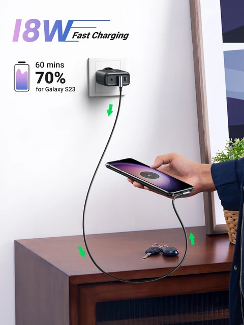 모바일 게임과 일상 생활에 최적화된 Ugreen USB-C 고속 충전 케이블