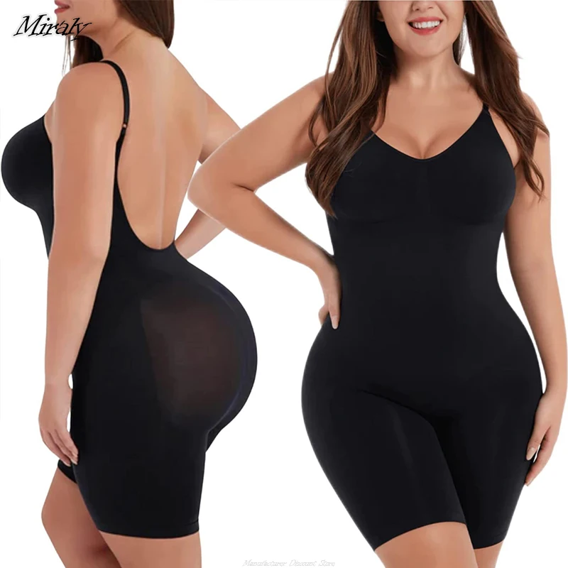 Seamless Bodysuits Full Coverage Shapewear Thigh Slim Body Suit Low Back  Body Shaper Backless Shapers Women Tummy Control Shaper - AliExpress