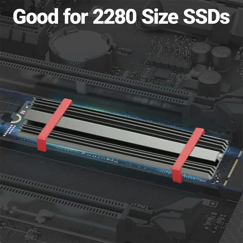 SSD Heatsink M.2 2280 Solid State Hard Disk Aluminum Radiator with Thermal Silicone Pad for PS5 Desktop PC NGFF NVME