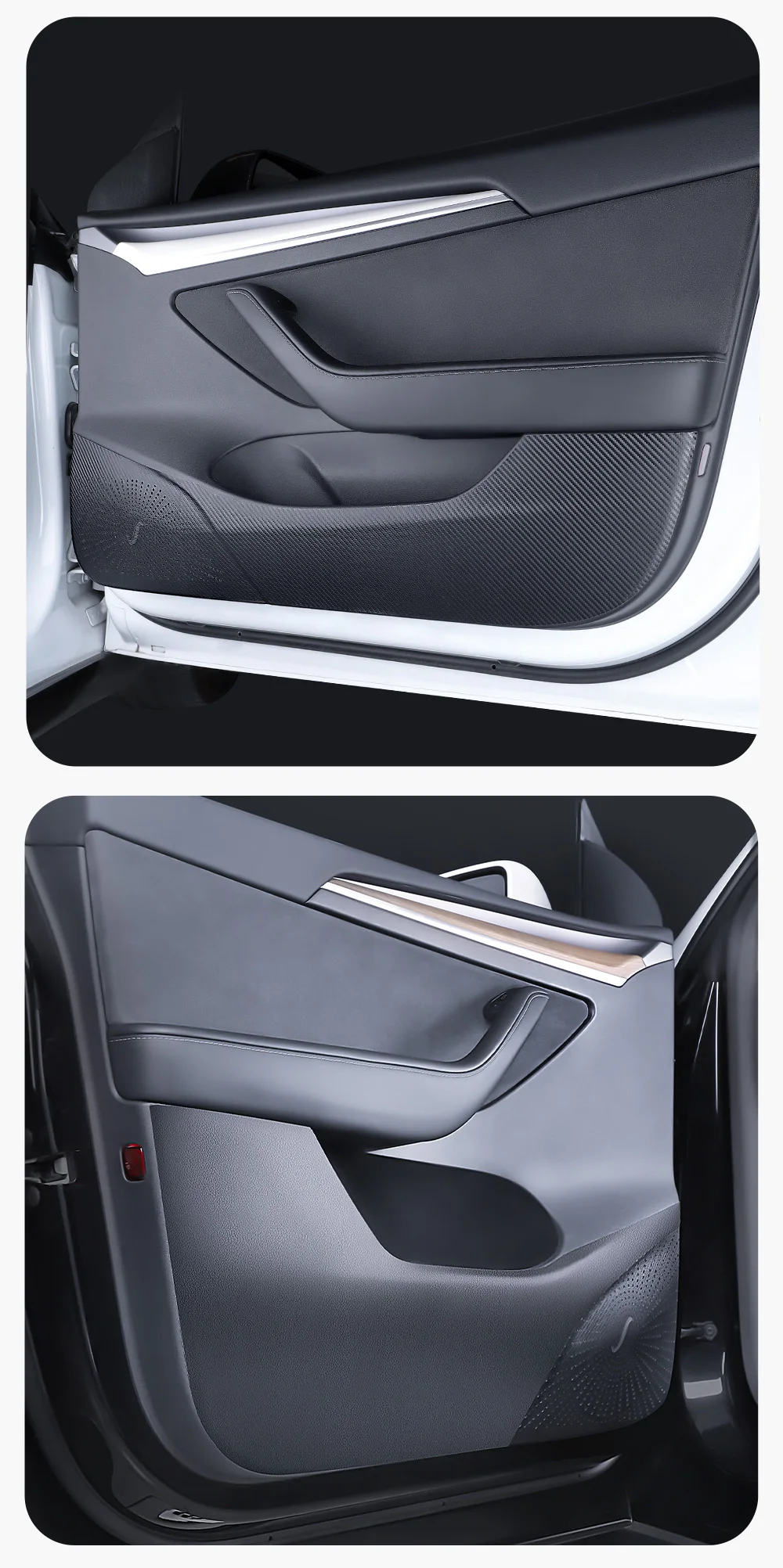 Car Door Anti-Kick Pad For Tesla Model 3 Y Juniper Highland Sticker Trim Kit Sid